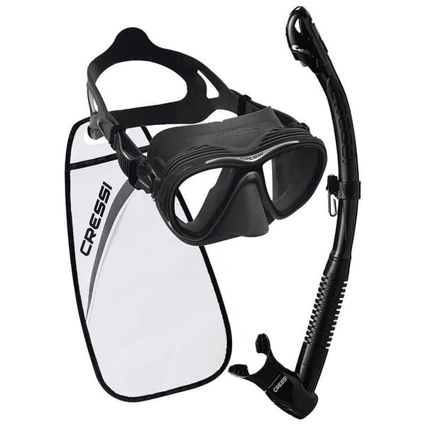 Cressi Snorkelmaskesæt Quantum Itaca Ultra Dry Sort