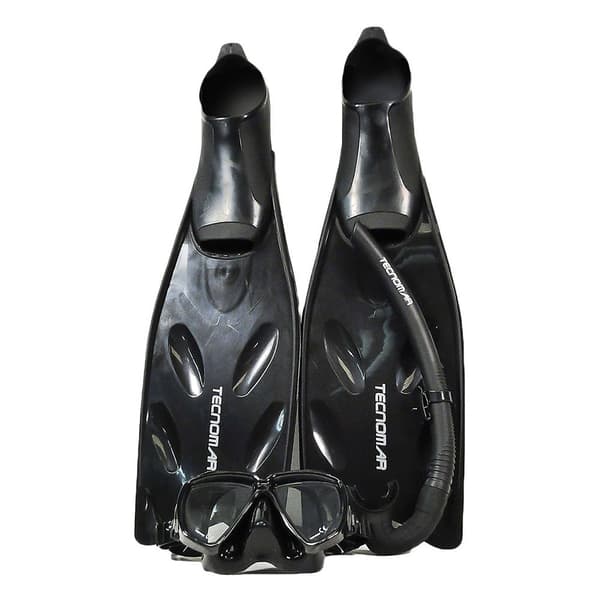 Tecnomar Snorkeluppsättning Smart Svart EU 45-46