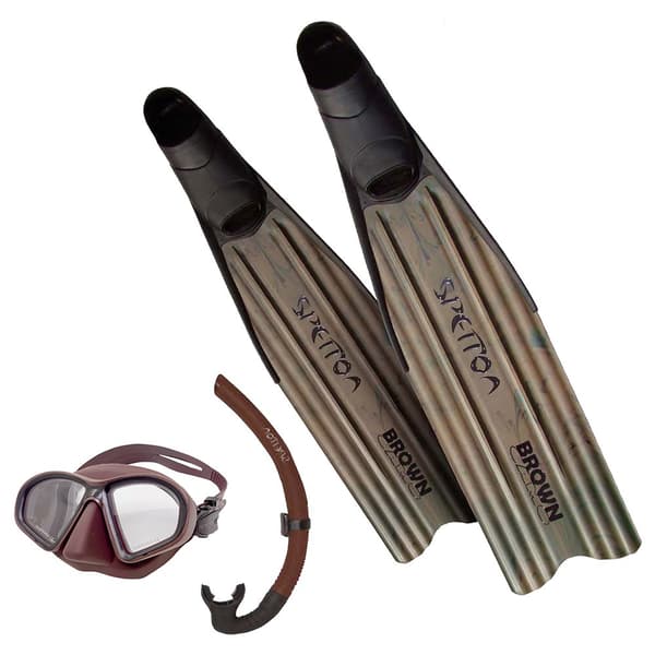 Spetton Brown Camo Spydfiskeudstyr Brun EU 41-42