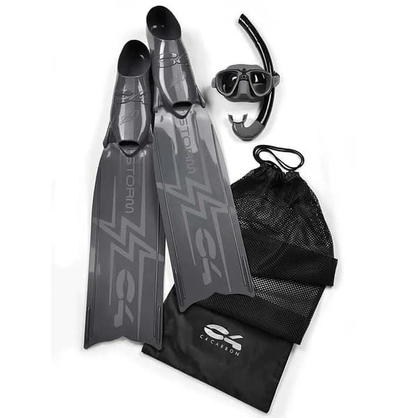 C4 Storm+martian+mistral Soft+mesh Bag Spydfiskeudstyr Grå EU 36-37
