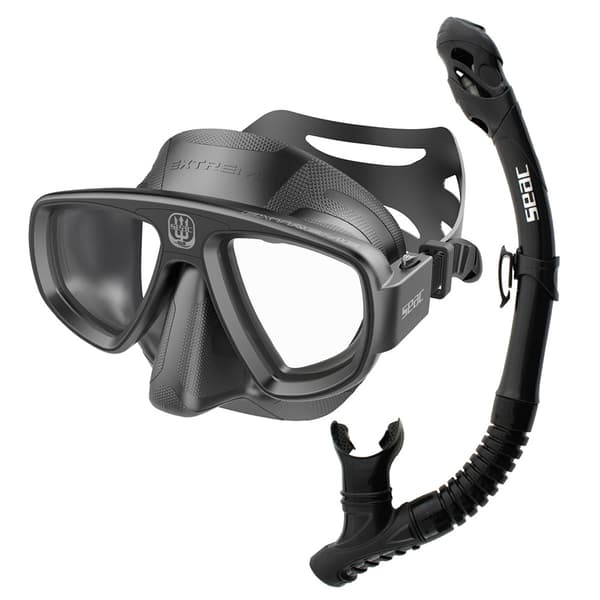 Seacsub Extreme Dry Bis Snorklausvälineet Musta