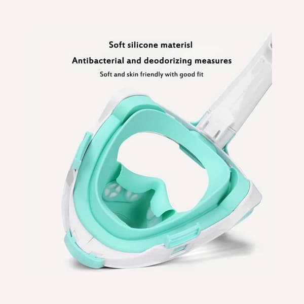 Snorkelmask för barn och vuxna med snorkel och 180 graders utsikt