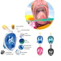 Miniatyrbild 10 av 11: Snorkelmask för barn och vuxna med snorkel och 180 graders utsikt