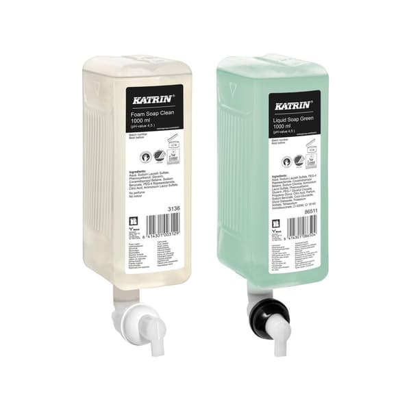 Dispenser KATRIN Skumtvål vit metall