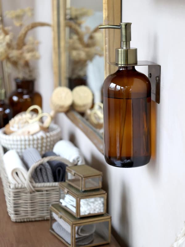 Glasflaska med pump 1000 ml Chic Antique