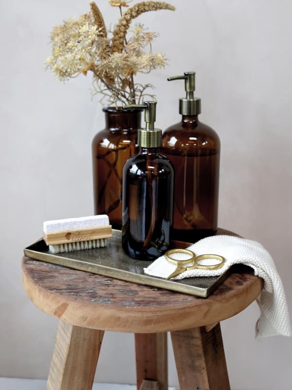 Glasflaska med pump 1000 ml Chic Antique