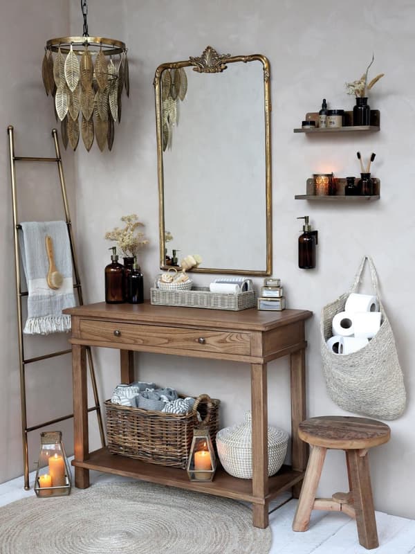 Glasflaska med pump 1000 ml Chic Antique