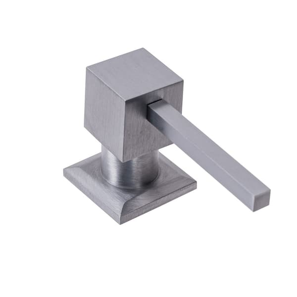 DISKBÄNKSVÄTSKA DISPENSER REA FYRKANTIG BORSTAD NICKEL INOX