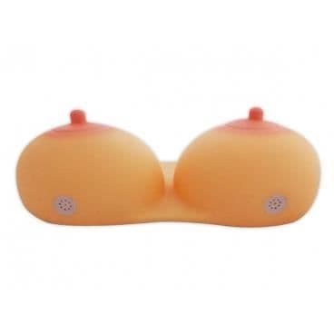 Tvål Dispenser - Gadget - Bröst - Silikon - Beige - 2 fack