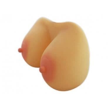 Tvål Dispenser - Gadget - Bröst - Silikon - Beige - 2 fack