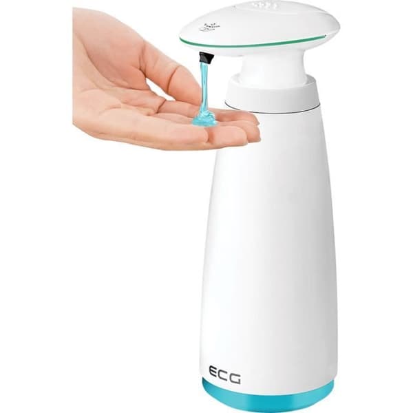 Automatisk tvålbehållare - ECG - BD 34 - Vit - 340 ml - Kontaktlös funktion
