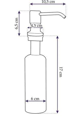 Køkkenvask dispenser Rea krom 322102D