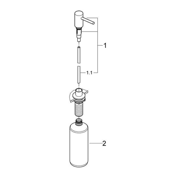 Tvålautomat - GROHE - Cosmopolitan - Modern design - Modern stil - Badrumstillbehör