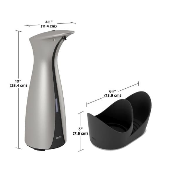 250ml automatisk dispenser med Otto nickelhållare - Umbra 16 Silver