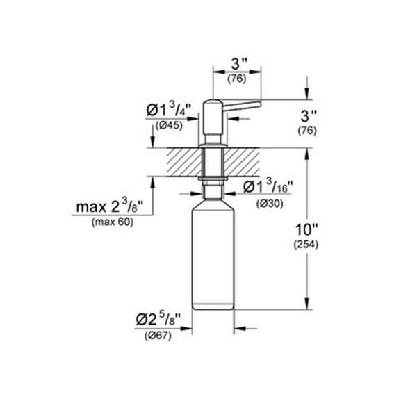 Grohe Väggmonterad flytande tvålbehållare 400ml - 40536000