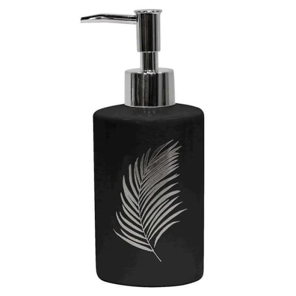 Tvålautomat Tryckt "orbella" 17cm Svart &amp; Silver - Paris Prix