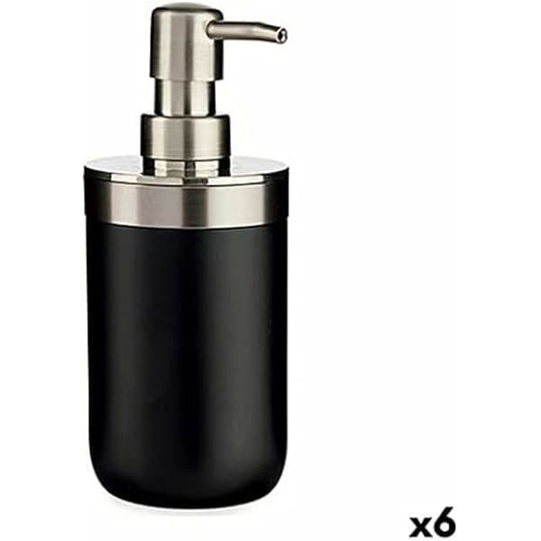 Tvåldispenser - BERILO - Silver Svart - Rostfritt stål - Plast - 350 ml