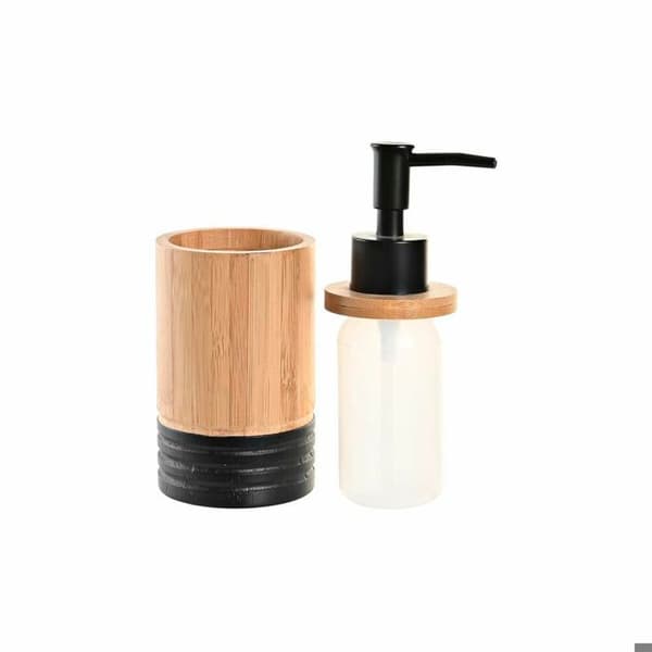 Tvålautomat för bambu, aluminium och polypropen DKD Home Decor