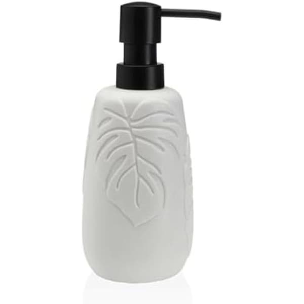 Tvålautomat - VERSA - Palm - Harts - Vit - 8,5 x 8,5 x 10,5 cm
