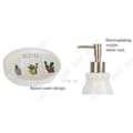 Miniatyrbild 4 av 4: TD® Set med badrumstillbehör present toaletttvätt toalett Nordisk stil keramisk dekor fyrdelad tvålkoppssats