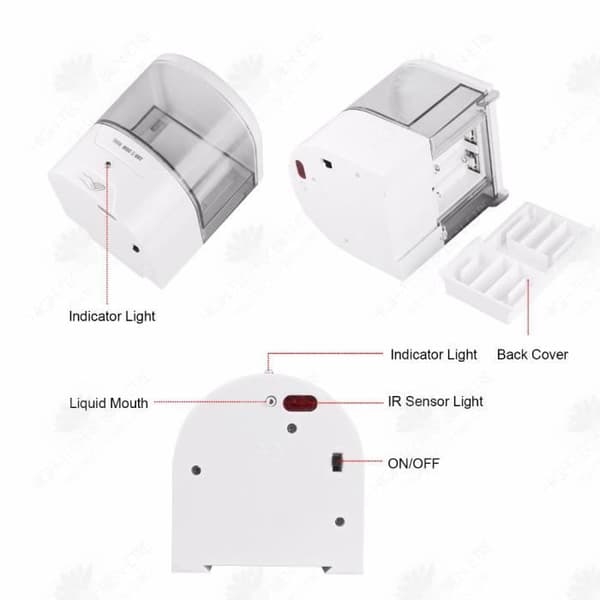 HTBE® Touchless Soap Dispenser, Infrarött Smart Wall-batteri, Intel Sensor Auto Soap Dispenser
