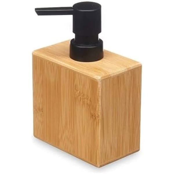Tvålautomat - BERILO - Bambu- och plastmodell - 9,7 x 15 x 5,8 cm - Flerfärgad - Samtida