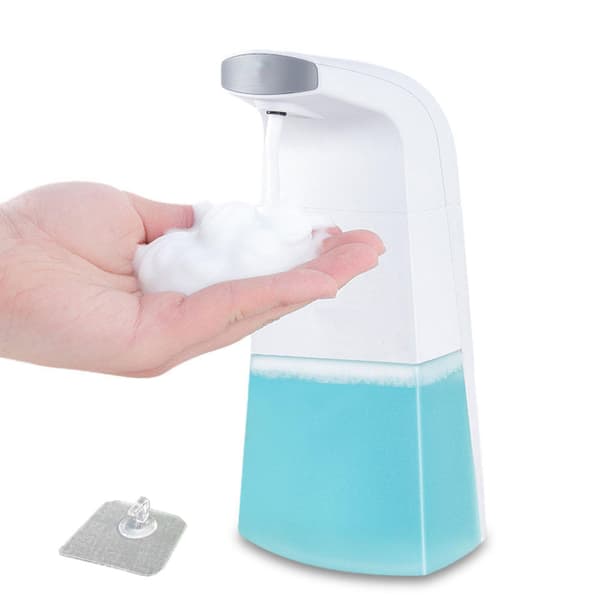 Sensorstyrd Automatisk Tvåldispenser Touchless Handsfree Vit