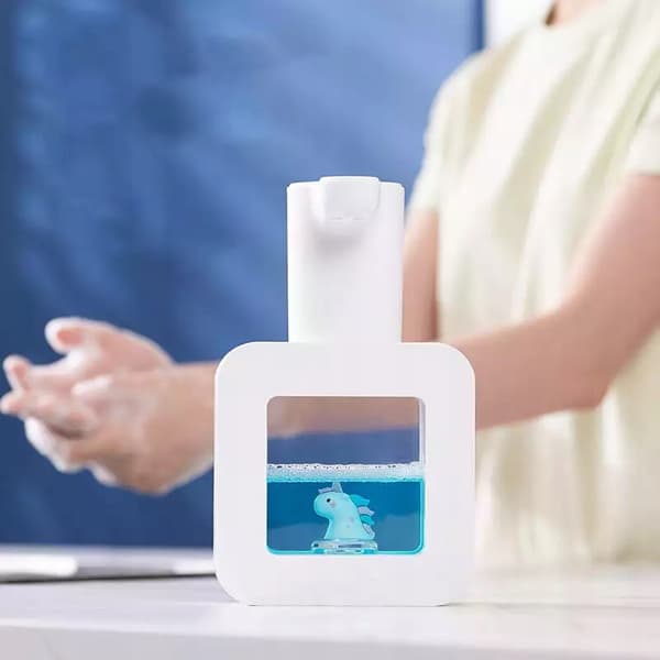 BERÖRINGSFRI AUTOMATISK STÅENDE TVÅLSKUMDISPENSER 200ML USB