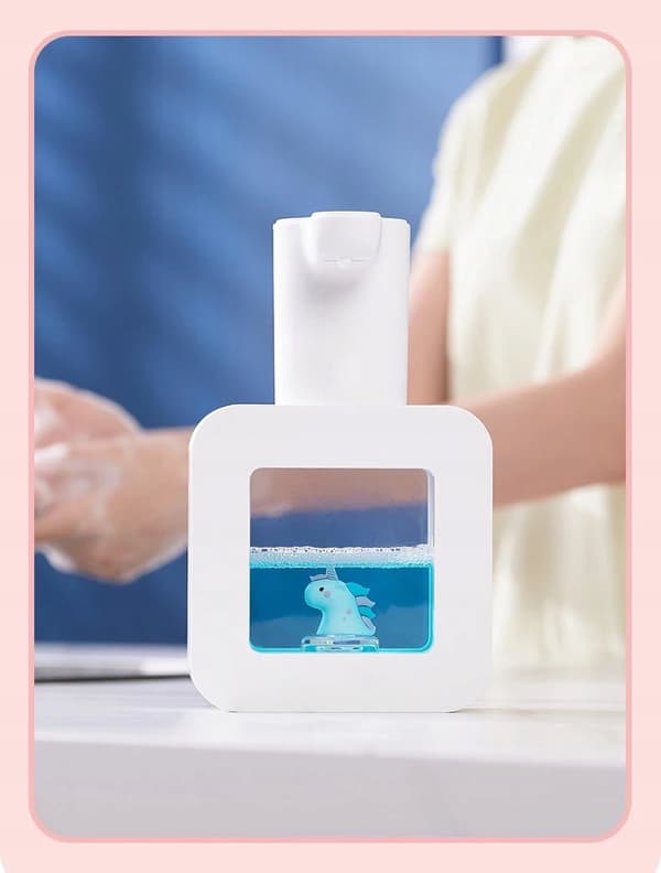BERÖRINGSFRI AUTOMATISK STÅENDE TVÅLSKUMDISPENSER 200ML USB