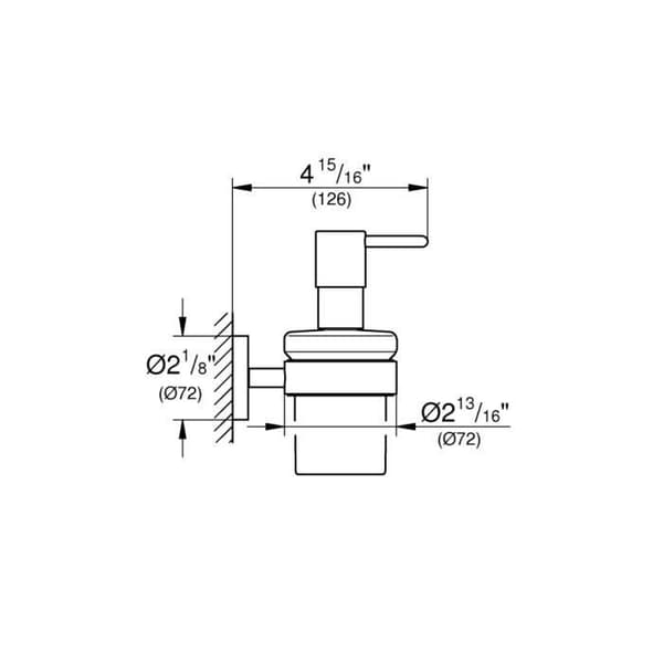 Grohe - Essentials Tvåldispenser med hållare, Supersteel (40448DC1)