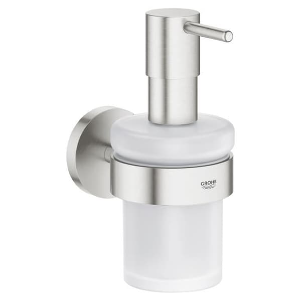 Grohe - Essentials Tvåldispenser med hållare, Supersteel (40448DC1)