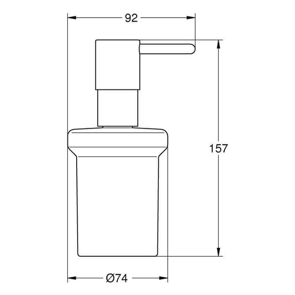 Grohe Essentials Fristående dispenser för flytande tvål (Chrome - I lager)