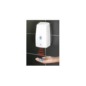 WENKO Väggmonterad tvålautomat, beröringsfri, Treviso, Kapacitet 650ml, Plast, 11x22,5x10,5 cm, vit