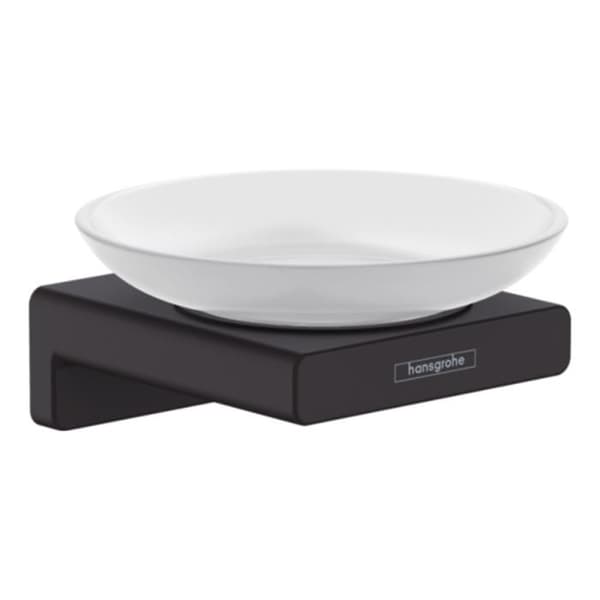 Matt svart tvålpump HANSGROHE - Badrumsaccessoarer - Väggmontering - Metall, Glas