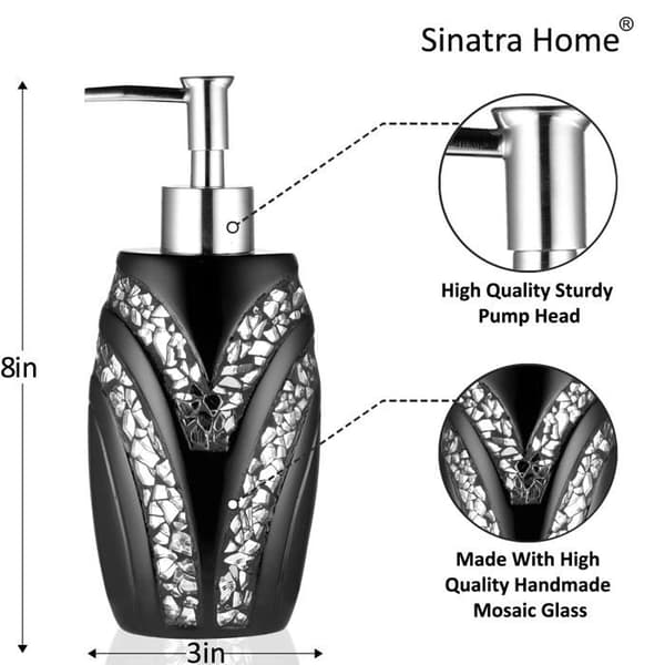 Populär badtvålsdispenser - Sinatra Black - Sinatra Lotion Pump Black