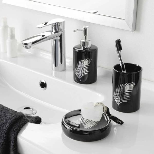 Säkerhetsdosering av "Orbella" 17 cm Svart & Silver