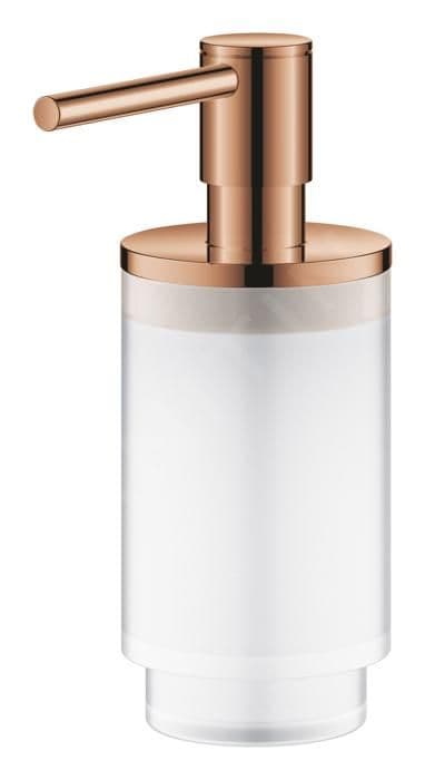 Säkerhetsdispenser för flytande tvål - Grohe - Varm solnedgång - Glas / Metall - 120 ml - Modern design