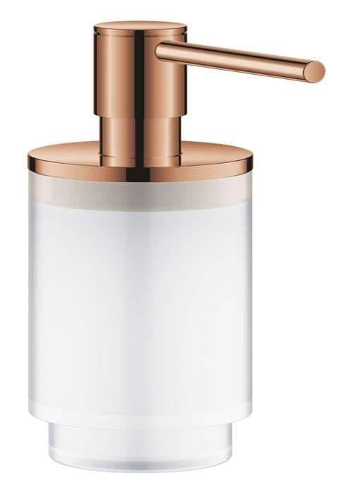 Säkerhetsdispenser för flytande tvål - Grohe - Varm solnedgång - Glas / Metall - 120 ml - Modern design
