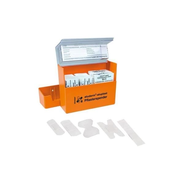 Plåsterdistributör - Aluderm - Aluplast - Orange - Plast ABS - 115 stycken