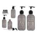 Miniatyrbild 1 av 4: Bigbuy tvåldispenser för hemmet - S3608353 - Black Grey Soapdispenser Polypropenglas (6,5 x 16 x 6,5 cm)
