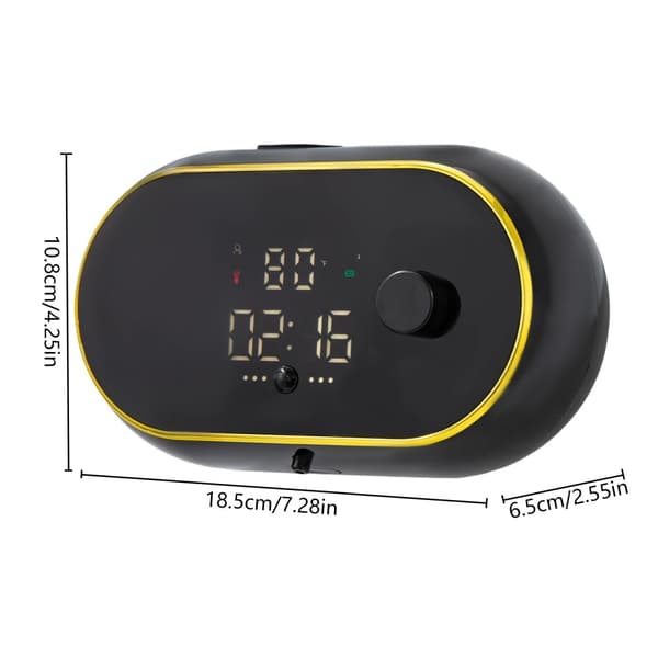 Automatisk Tvålbehållare, LCD-display, IPX5 Vattentålig,svart