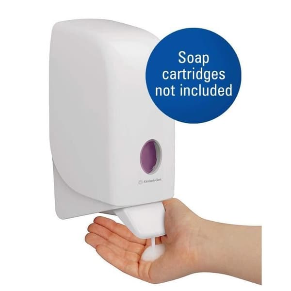 Säpdosering - Aquarius - 6948 - Vit - 1 L - Modern och hygienisk design
