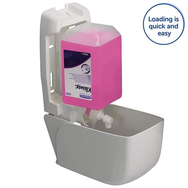 Säpdosering - Aquarius - 6948 - Vit - 1 L - Modern och hygienisk design
