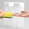 Miniatyrbillede 3 af 10: OBOSOE 2-i-1 automatisk induktionsvaskemiddelmaskine Hånddesinfektionsmaskine husholdningsvægmonteret automatisk induktionsskum håndsæbe