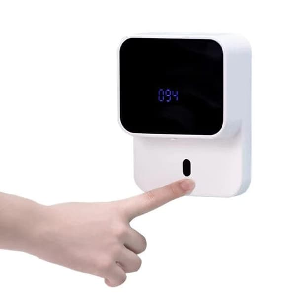 Bomclap Väggmonterad Automatisk Tvåldispenser med Infraröd Sensor & LED Temperaturindikator