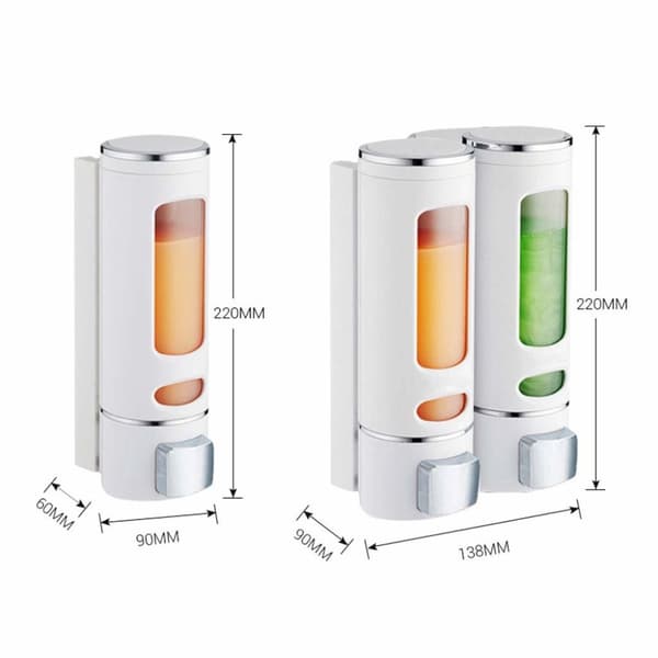 2x Ripustettava Saippuanannostelija, 400 ml