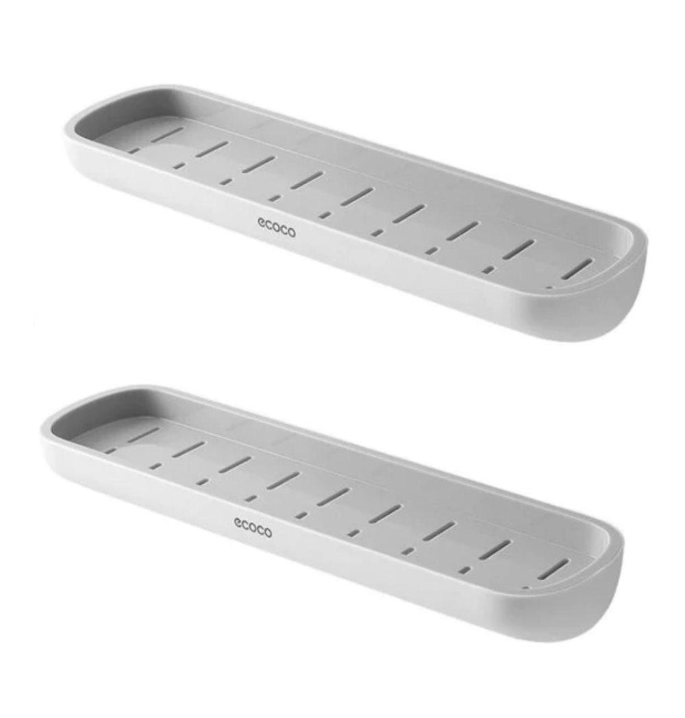 Badrumshylla - Multifunktionell - Förvaringshylla - Grå