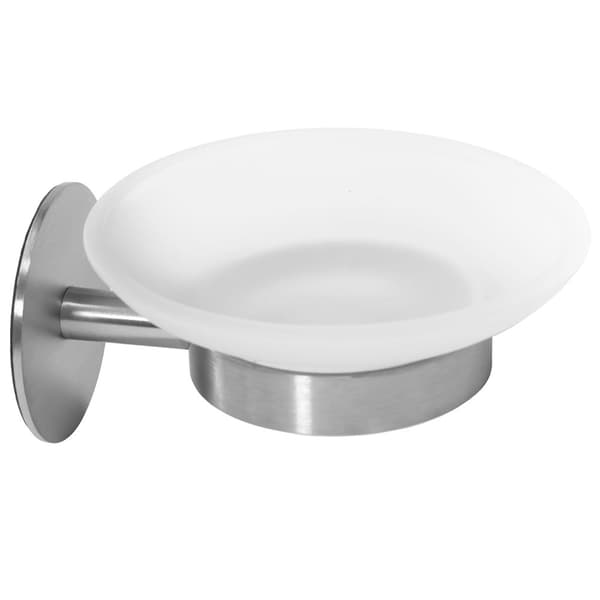 VÄGGMONTERAD TVÅLKOPP BORSTAD NICKEL INOX 322218