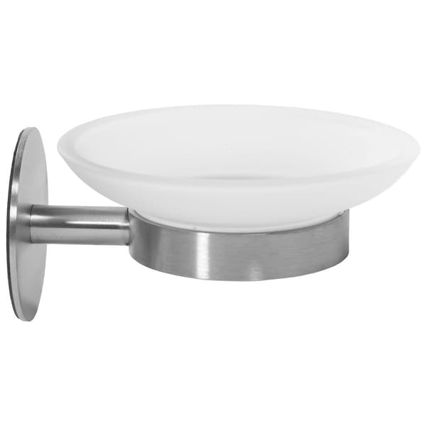 VÄGGMONTERAD TVÅLKOPP BORSTAD NICKEL INOX 322218