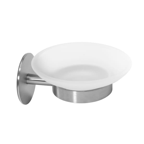 VÄGGMONTERAD TVÅLKOPP BORSTAD NICKEL INOX 322218